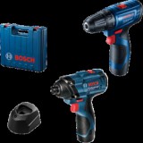 Bosch kombinált csavarozó készlet akkuval, töltővel, kofferben (06019G8023)