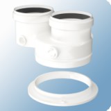 Bosch kondenzációs szétválsztó adapter 80/125-80/80mm