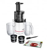 Bosch MESM500W citromfacsaró és gyümölcsprés Lassú facsaró 150 W Fekete, Fehér