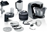 Bosch MUM5XC4E Serie 4 1000 W, 3.9 l, 7 fokozat Fekete-Inox-Átlátszó konyhai robotgép mérleggel