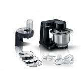 BOSCH MUMS2EB01 700 W, 4 fokozat, 3.8 l fekete-inox konyhai robotgép