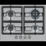 Bosch PGH6B5K90 Beépíthető 4 zónás Gáz Főzőlap - Inox (PGH6B5K90)