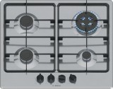 Bosch Serie 4 PGH6B5K60 főzőlap Rozsdamentes acél Beépített 60 cm Gáz 4 zóna