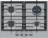 Bosch Serie 6 PCH6A5I90 főzőlap Rozsdamentes acél Beépített 60 cm Gáz 4 zóna