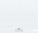 Bosch Serie 6 PIF612BB1E főzőlap Fehér Beépített 60 cm Zónás indukciós főzőlap 4 zóna