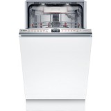 Bosch SPV6YMX08E teljesen beépíthető mosogatógép PerfectDry Zeolith szárítás TimeLight 45cm Serie6