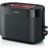 Bosch TAT2M123 950 W, 2 szelet, kiolvasztás Fekete kenyérpirító