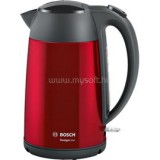 Bosch TWK3P424 DesignLine piros-fekete vízforraló (TWK3P424)
