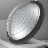 Bosu labda a sebességképzettséghez, egy félkör alakú egyensúlyozó jóga labda fitneszhez és pilateshez. szürke