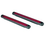 BOTTARI Ajtóélvédő piros prízmás egyenes 2db-os 18009