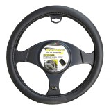 BOTTARI Kormányvédő 37-39cm bőrhatású sima fekete Original 16288