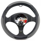 Bottari Orion műbör kormányvédő - fekete-szürke - M 37-39cm