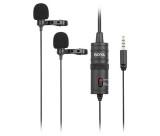 BOYA BY-M1DM kettős csíptetős mikrofon