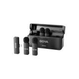 Boya BY-V4D 2,4 GHz-es, négycsatornás vezeték nélküli mikrofon Lightning csatlakozóval