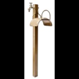 Bradas kerti csap tömlőtartóval, fém (AG8300)