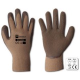 Bradas RWG10 Kesztyű, latex, barna GRIZZLY latex 10 24 pár/kart.