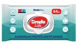 BRADOLIFE Alkoholos fertőtlenítő kendő 64 db