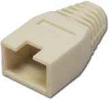 Brand Törésgátló 8P8C UTP és FTP dugaszhoz, kivágott füles, fehér.