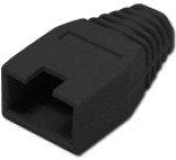 Brand Törésgátló 8P8C UTP és FTP dugaszhoz, takaró füles, fekete.