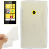 Brand Utángyártott Microsoft Lumia 535 Jelly 0.3 mm bőrhatású szilikon hátlap tok, rózsaszín - SÉRÜLT, VÁGÁS A TOKON