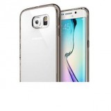 Brand Utángyártott Samsung G925 Galaxy S6 Edge Ultra Slim 0.3 mm szilikon hátlap tok, fekete-átlátszó