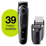 Braun BT5340 szakállvágó precíziós gombbal, 2 tartozékkal és egy Gillette ProGlide borotvával fekete-jegeskék (BT5340)