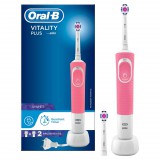 Braun Oral-B D100 Vitality elektromos fogkefe 3DW fejjel rózsaszín (10PO010231) (B10PO010231) - Elektromos fogkefe