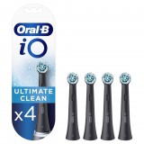 Braun Oral-B iO fogkefefej Ultimate Clean 4db fekete (4210201342809) (4210201342809) - Elektromos fogkefe fejek és kiegészítők