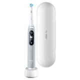 Braun Oral-B iO Series 6, Felnőtt, Forgófejes, 5 Üzemmód, 26000 Rezgés/Perc, Szürke elektomos fogkefe