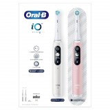Braun Oral-B iO6 elektromos fogkefe DuoPack White + Pink (4210201381877) (4210201381877)