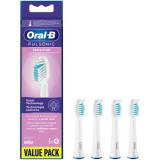 Braun Oral-B Pulsonic Sensitive 4 db Fehér fogkefe fej