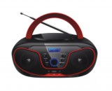 Bravo hordozható rádió CD lejátszóval, piros (B-6037RD)