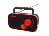 Bravo rádió, piros-fekete (B-5184RD)