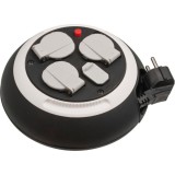 Brennenstuhl 1109220600 elektromos elosztó 3 M 3 AC kimenet(ek) Beltéri Fekete, Fehér