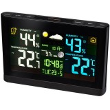 Bresser színes kijelzős időjárás állomás, fekete - 73276