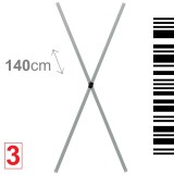 Brimo - 3 - Két mennyezeti rudat 140cm (X)