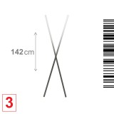 Brimo - 3 - Két mennyezeti rudat 142cm (X)