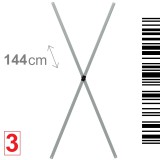 Brimo - 3 - Két mennyezeti rudat 144cm (X)