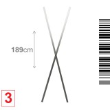 Brimo - 3 - Két mennyezeti rudat 189cm (X)