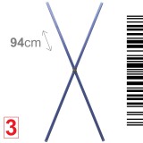 Brimo - 3 - Két mennyezeti rudat 94cm (X)