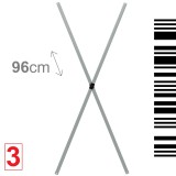 Brimo - 3 - Két mennyezeti rudat 96cm (X)