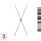 Brimo - 3 - Két mennyezeti rudat 96cm (X)