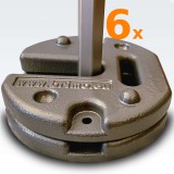 Brimo Acél súly party sátorhoz - 12 darabos készlet(3x6 és 4x8m)