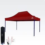 Brimo Kiállítási sátor 3x4,5m (45mm acél) | Gyors összeszerelés, hosszú élettartam - Piros