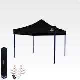 Brimo Összecsukható party sátor 3×3 m – Gyors felállítás és 100% védelem bulikhoz és ünnepségekhez - Fekete