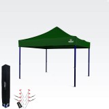 Brimo Összecsukható party sátor 3×3 m – Gyors felállítás és 100% védelem bulikhoz és ünnepségekhez - Zöld
