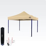 Brimo Összecsukható sátor 3×3 m – Gyors felállítás és 100% védelem bulikhoz és ünnepségekhez - Bézs