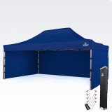 Brimo Reklámsátor 4x6 m Prémium (Alu) 3 oldallal – Gyorsan felállítható - Kék