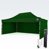 Brimo Reklámsátor 4x6 m Prémium (Alu) 3 oldallal – Gyorsan felállítható - Zöld