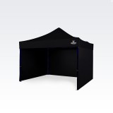 Brimo Sörsátor 3x3 m Acélváz 3 fallal: Munkasátor kézműveseknek - Fekete